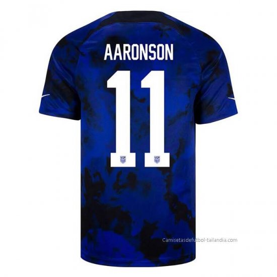 2ª Camiseta Estados Unidos Jugador Aaronson 2022 - Haga un click en la imagen para cerrar