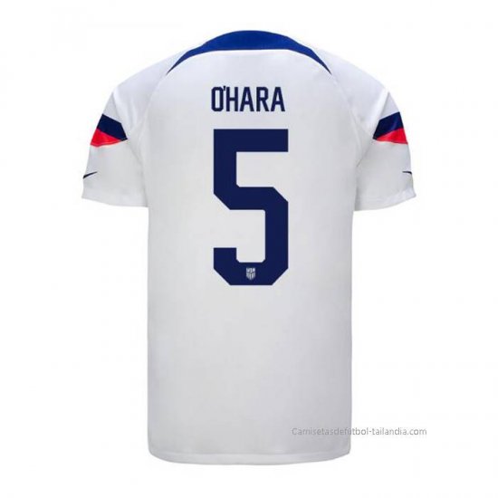 1ª Camiseta Estados Unidos Jugador O'Hara 2022 - Haga un click en la imagen para cerrar