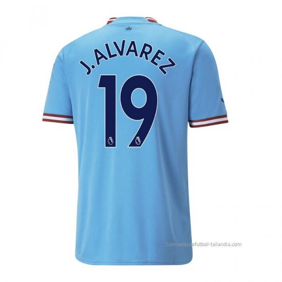 1ª Camiseta Manchester City Jugador J.Alvarez 2022-2023 - Haga un click en la imagen para cerrar