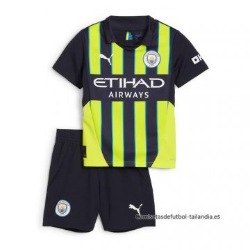 2ª Camiseta Manchester City Nino 2024-2025 2ª Camiseta Manchester City Nino 2024-2025