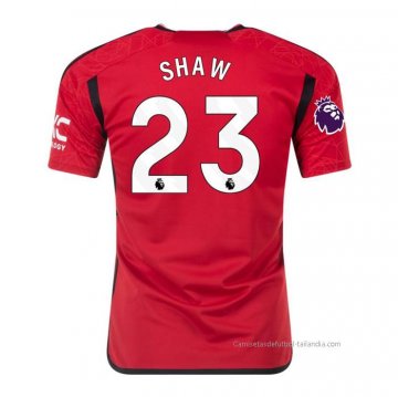 1ª Camiseta Manchester United Jugador Shaw 2023-2024 1ª Camiseta Manchester United Jugador Shaw 2023-2024