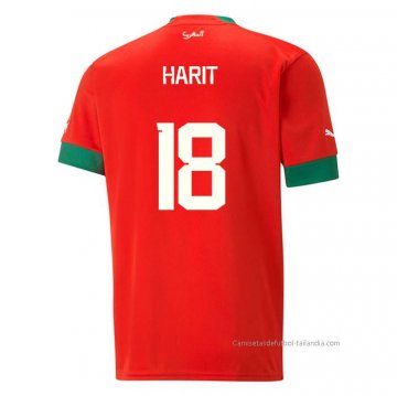 1ª Camiseta Marruecos Jugador Harit 2022 1ª Camiseta Marruecos Jugador Harit 2022