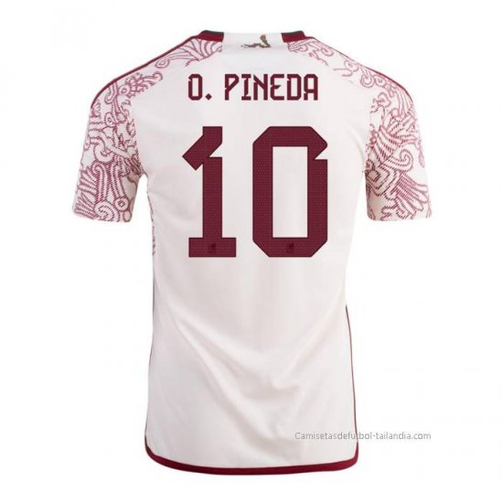 2ª Camiseta Mexico Jugador O.Pineda 2022 - Haga un click en la imagen para cerrar