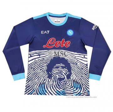 Camiseta Napoli Maradona Special Manga Larga 2021-2022 Camiseta Napoli Maradona Special Manga Larga 2021-2022