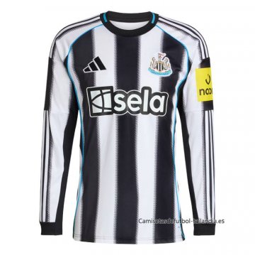 1ª Camiseta Newcastle United Manga Larga 2025-2026 1ª Camiseta Newcastle United Manga Larga 2025-2026