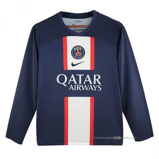 1ª Camiseta Paris Saint-Germain Manga Larga 2022-2023 - Haga un click en la imagen para cerrar