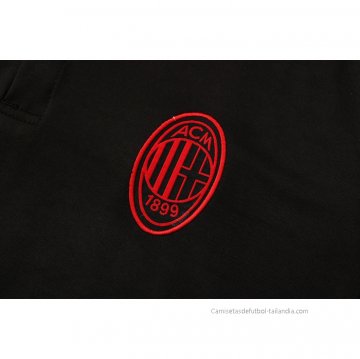Camiseta Polo del AC Milan 2021-2022 Negro