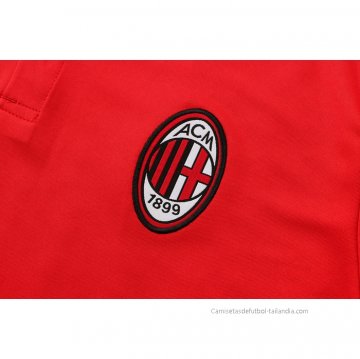 Camiseta Polo del AC Milan 2021-2022 Rojo