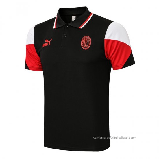 Camiseta Polo del AC Milan 2021-2022 Negro - Haga un click en la imagen para cerrar