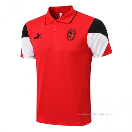 Camiseta Polo del AC Milan 2021-2022 Rojo - Haga un click en la imagen para cerrar