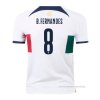 2ª Camiseta Portugal Jugador B.Fernandes 2022