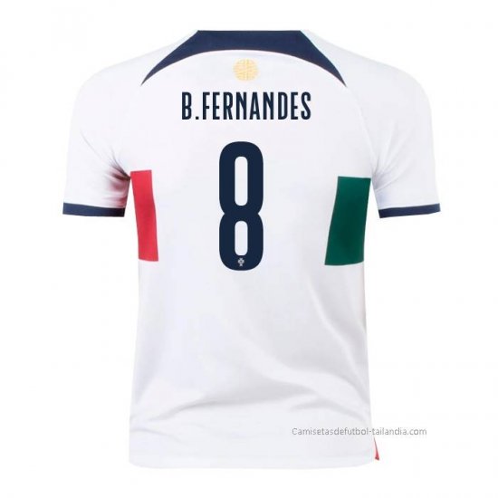 2ª Camiseta Portugal Jugador B.Fernandes 2022 - Haga un click en la imagen para cerrar