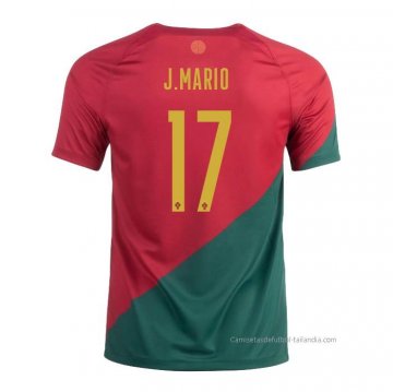 1ª Camiseta Portugal Jugador J.Palhinha 2022 1ª Camiseta Portugal Jugador J.Palhinha 2022