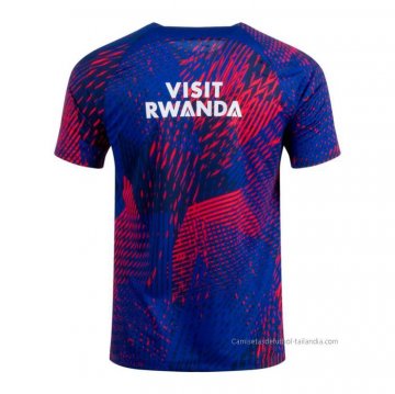 Camiseta Pre Partido del Paris Saint-Germain 2022 Azul y Rojo
