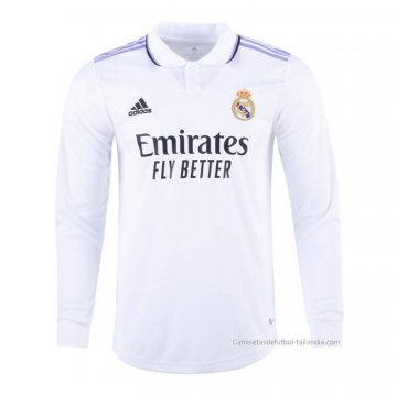 1ª Camiseta Real Madrid Authentic Manga Larga 2022-2023