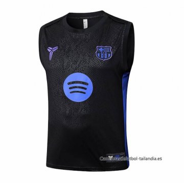 Camiseta de Entrenamiento Barcelona Sin Mangas 2025-2026 Negro Azul