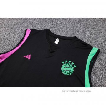 Camiseta de Entrenamiento Bayern Munich Sin Mangas 2023-2024 Negro
