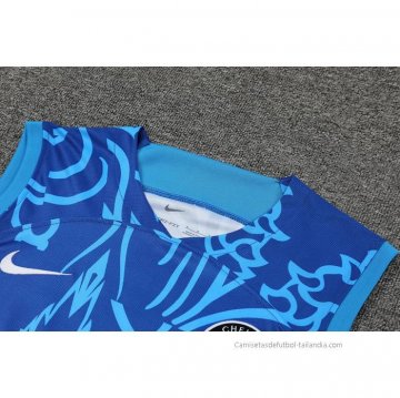 Camiseta de Entrenamiento Chelsea Sin Mangas 2022-2023 Azul