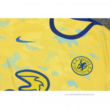 Camiseta de Entrenamiento Chelsea Sin Mangas 2022-2023 Amarillo