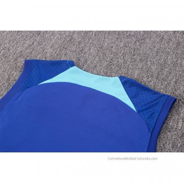 Camiseta de Entrenamiento Chelsea Sin Mangas 2022-2023 Azul Oscuro