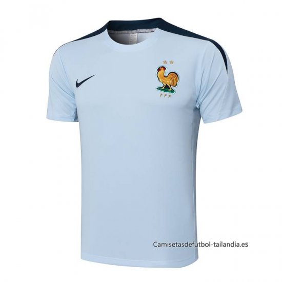 Camiseta de Entrenamiento Francia 2024-2025 Azul Claro - Haga un click en la imagen para cerrar