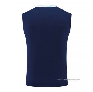 Camiseta de Entrenamiento Manchester City Sin Mangas 2022-2023 Azul