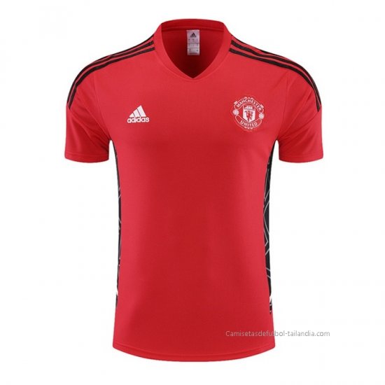Camiseta de Entrenamiento Manchester United 2022-2023 Rojo - Haga un click en la imagen para cerrar
