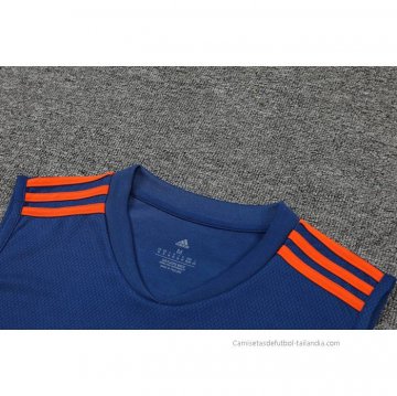 Camiseta de Entrenamiento Manchester United Sin Mangas 2022-2023 Azul Oscuro