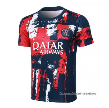 Camiseta de Entrenamiento Paris Saint-Germain 2024-2025 Azul y Rojo Camiseta de Entrenamiento Paris Saint-Germain 2024-2025 Azul y Rojo