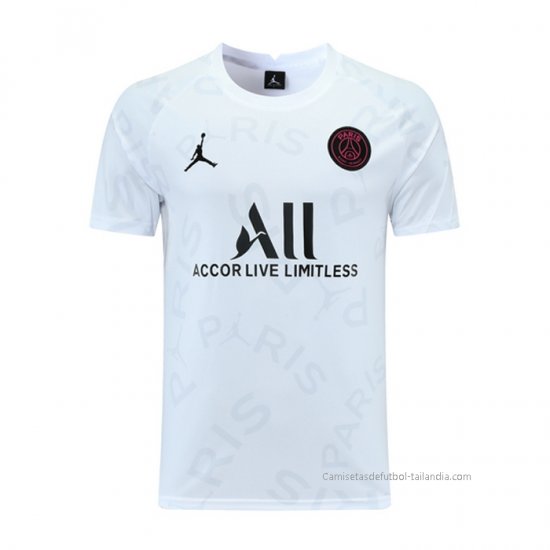 Camiseta de Entrenamiento Paris Saint-Germain Jordan 2021 Blanco - Haga un click en la imagen para cerrar