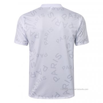 Camiseta de Entrenamiento Paris Saint-Germain Jordan 2021-2022 Blanco
