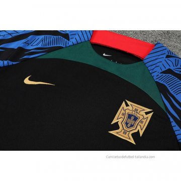 Camiseta de Entrenamiento Portugal 2022-2023 Negro
