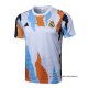Camiseta de Entrenamiento Real Madrid 2024-2025 Blanco y Amarillo