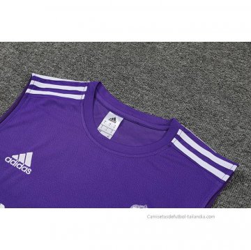 Camiseta de Entrenamiento Real Madrid Sin Mangas 2022-2023 Purpura
