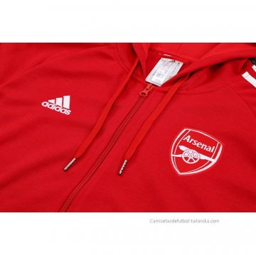 Chandal con Capucha del Arsenal 2022-2023 Rojo