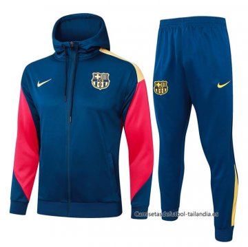 Chandal con Capucha del Barcelona 2024-2025 Azul Chandal con Capucha del Barcelona 2024-2025 Azul