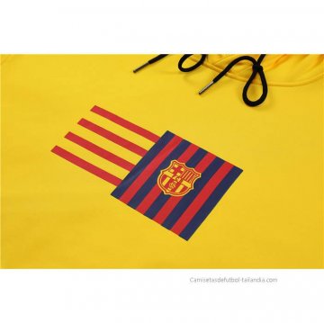 Chandal con Capucha del Barcelona Nino 2023 Amarillo