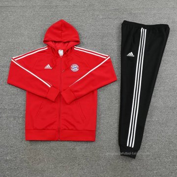 Chandal con Capucha del Bayern Munich 2022-2023 Rojo