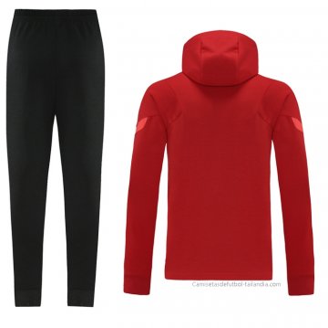 Chandal con Capucha del Liverpool 2021-2022 Rojo