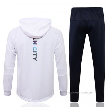 Chandal con Capucha del Manchester City 2021-2022 Blanco