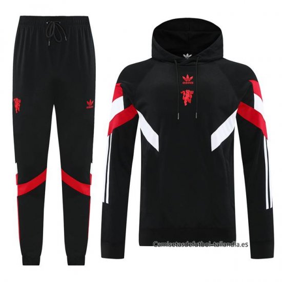 Chandal con Capucha del Manchester United 2024 Negro - Haga un click en la imagen para cerrar