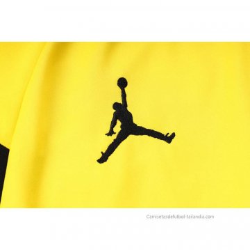 Chandal con Capucha del Paris Saint-Germain Jordan 2023-2024 Amarillo