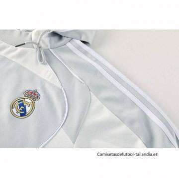 Chandal con Capucha del Real Madrid 2025 Gris