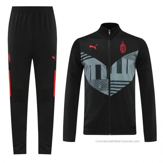 Chandal de Chaqueta del AC Milan 2022-2023 Negro - Haga un click en la imagen para cerrar