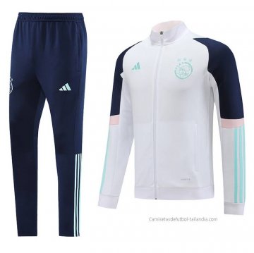 Chandal de Chaqueta del Ajax 2023-2024 Blanco
