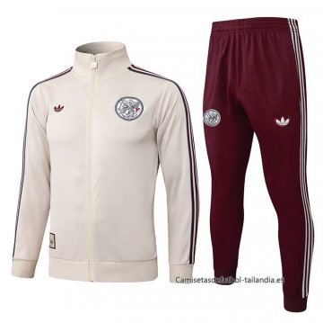 Chandal de Chaqueta del Ajax Nino 2025-2026 Amarillo  Chandal de Chaqueta del Ajax Nino 2025-2026 Amarillo