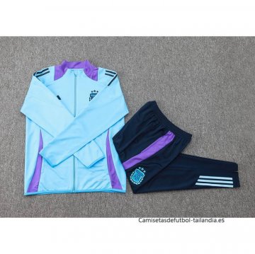 Chandal de Chaqueta del Argentina 2024-2025 Azul Claro