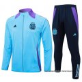 Chandal de Chaqueta del Argentina Nino 2024-2025 Azul Claro