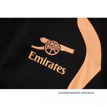 Chandal de Chaqueta del Arsenal 2026-2027 Negro Naranja