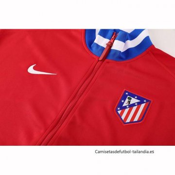 Chandal de Chaqueta del Atletico Madrid 2025-2026 Blanco Rojo